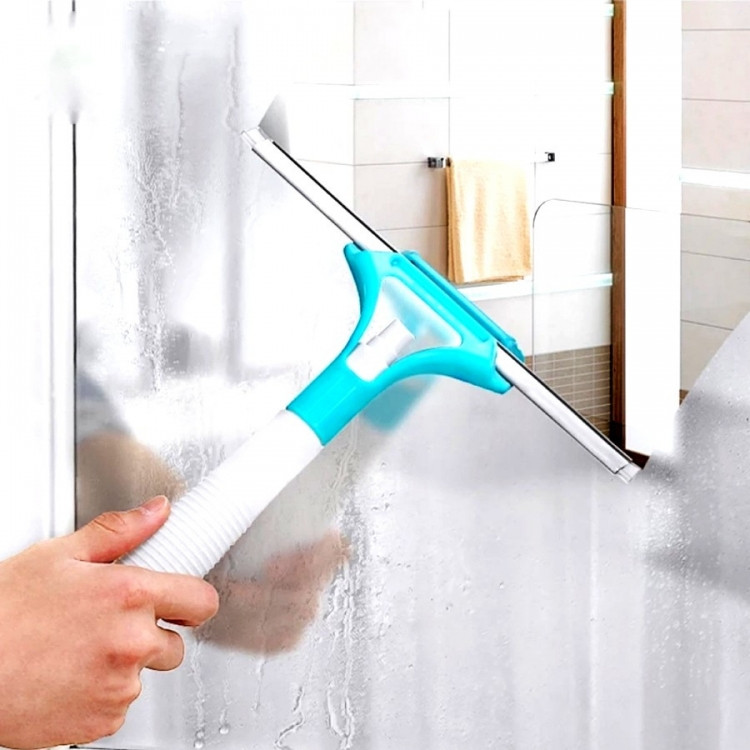 Швабра для вікон з пульверизатором (блакитний), фото 1
