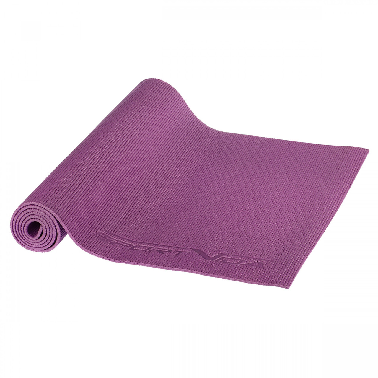 Килимок спортивний SportVida PVC 6 мм для йоги та фітнесу SV-HK0052 Violet Poland