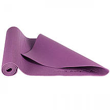 Килимок спортивний SportVida PVC 6 мм для йоги та фітнесу SV-HK0052 Violet Poland, фото 6