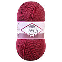 LaVita GONCA (Гонка) № 3208 темно-червоний (Пряжа акрил, нитки для в'язання)