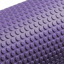 Масажний ролик 4FIZJO CARE+ EVA 45 x 15 см (валик, ролер) 4FJ0331 Purple Poland, фото 2