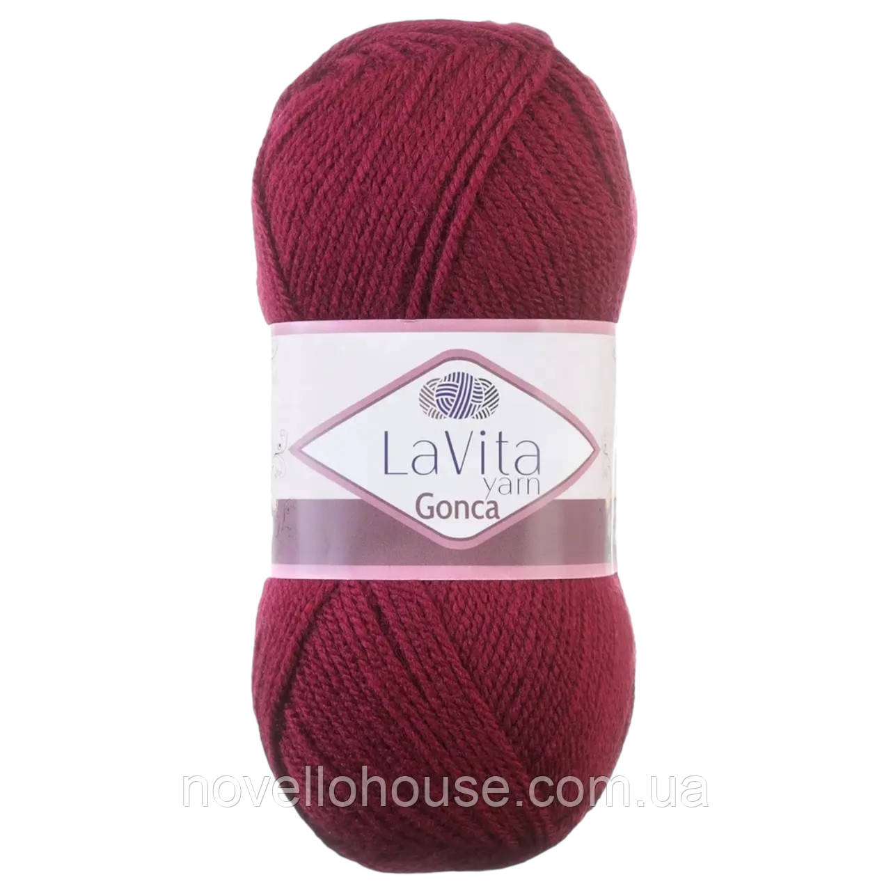 LaVita GONCA (Гонка) № 3209 бордовий (Пряжа акрил, нитки для в'язання)