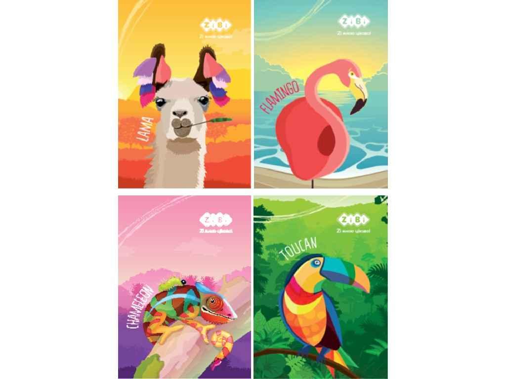 Блокнот на пружині , А-7, 40арк. ANIMALS, KIDS Line ZB.12104 ТМ ZiBi BP