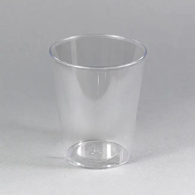 Стаканчик "Конус" 175 мл для закусок та десертів прозорий склопластик одноразовий 10 штук, фото 1