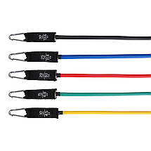 Набір трубчастих еспандерів Cornix 5 шт 4.5-13.6 кг XR-0051 Poland, фото 3