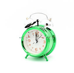 Годинник — Будильник дзвіночок 2103 Зелений 10*7*5