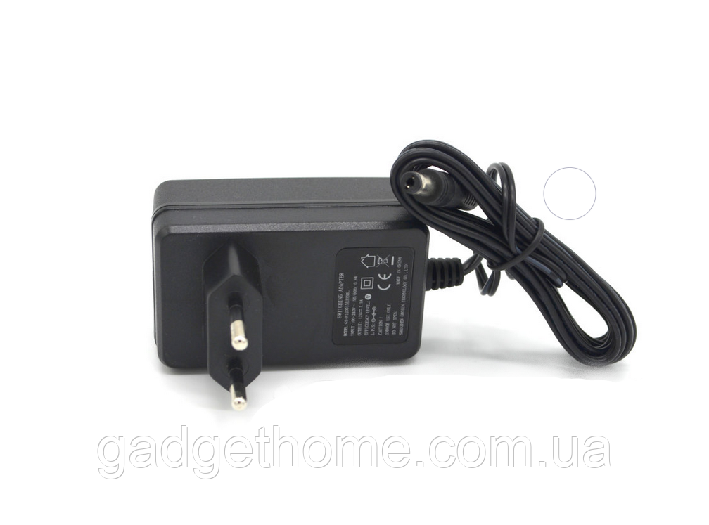 ТОП! Блок живлення 12В/1,5А, роз'єм 5.5 x 2.5 мм - (gHome), фото 1