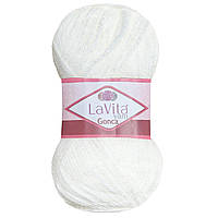 LaVita GONCA (Гонка) № 1042 молочний (Пряжа акрил, нитки для в'язання)