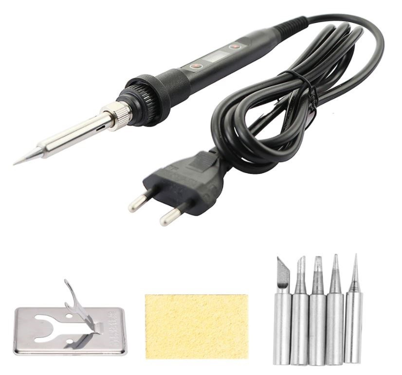 Паяльний набір з термостатом та дисплеєм 80W 7797 smart, фото 1