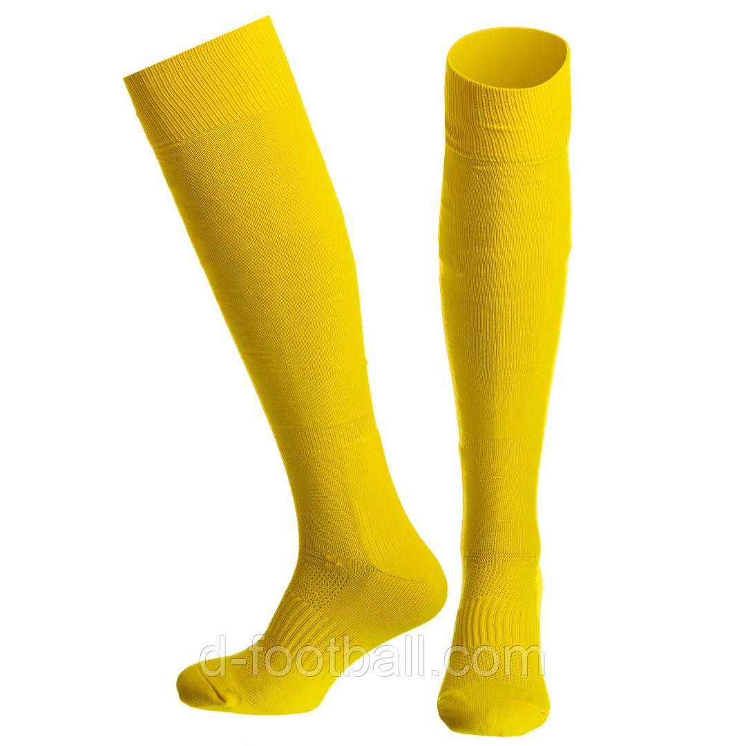 Футбольні гетри-гольфи FC TEAM M1005-117 (жовті), Жовтий, Розмір (EU) — 37-39