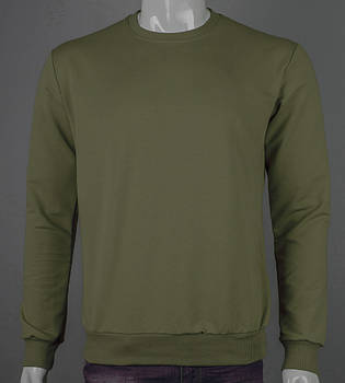 Світшот чоловічий Однотонний 7300с (Уп.4шт M-XXL), Хакі