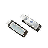 Led підсвітка номера Renault Espace, Scenic, Laguna, Fluence, Captur, Modus, Duster, Logan (комплект 2-шт), фото 5