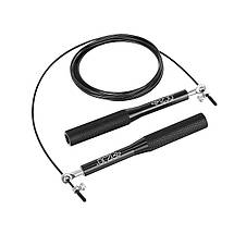 Скакалка швидкісна для кросфіту 4FIZJO Speed Rope 4FJ1158 Black Poland, фото 6