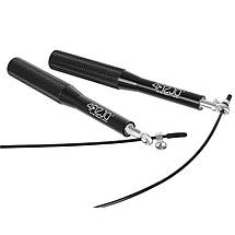 Скакалка швидкісна для кросфіту 4FIZJO Speed Rope 4FJ1158 Black Poland, фото 4