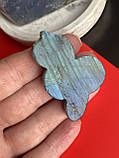 «Змія» з лабрадору натурального каменю натуральний камінь лабрадор фігурка змія лабрадор без оправи.Індія, фото 7