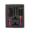 Подарунковий набір Max pro Prussian Fuchsia/Black (3 Гребінці+4 шпильки), фото 4
