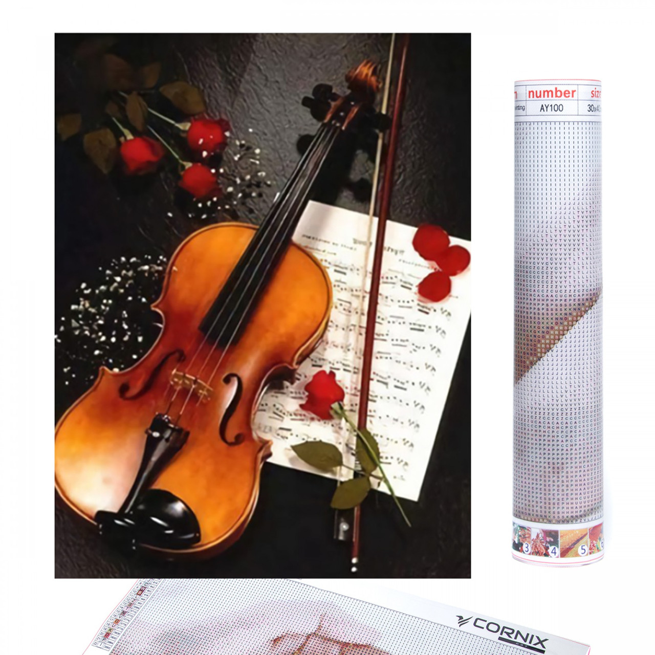 Набір алмазної мозаїки (вишивки) Cornix Art 40 x 30 см AY89 Poland