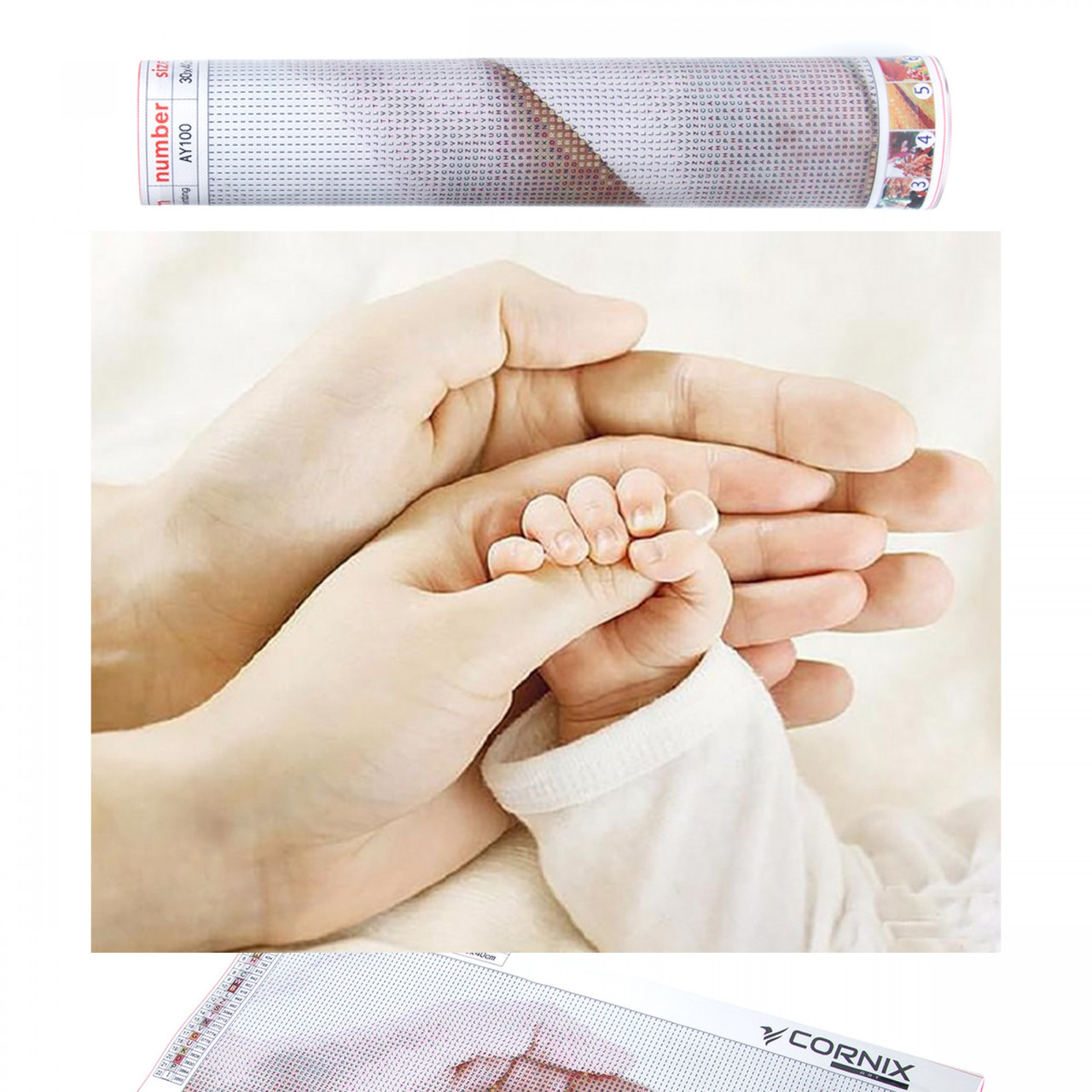 Набір алмазної мозаїки (вишивки) Cornix Art 40 x 30 см AY100 Poland