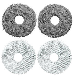 Мікрофіброві накладки (ганчірки) для робот-пилососа Dreame L10s Ultra Pro L10 Prime / Xiaomi X10+ / B101 / S10+, 4шт