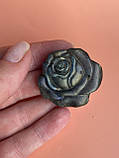 «Троянда» з лабрадору натурального каменю натуральний камінь лабрадор фігурка квітка троянда лабрадор.Індія, фото 6