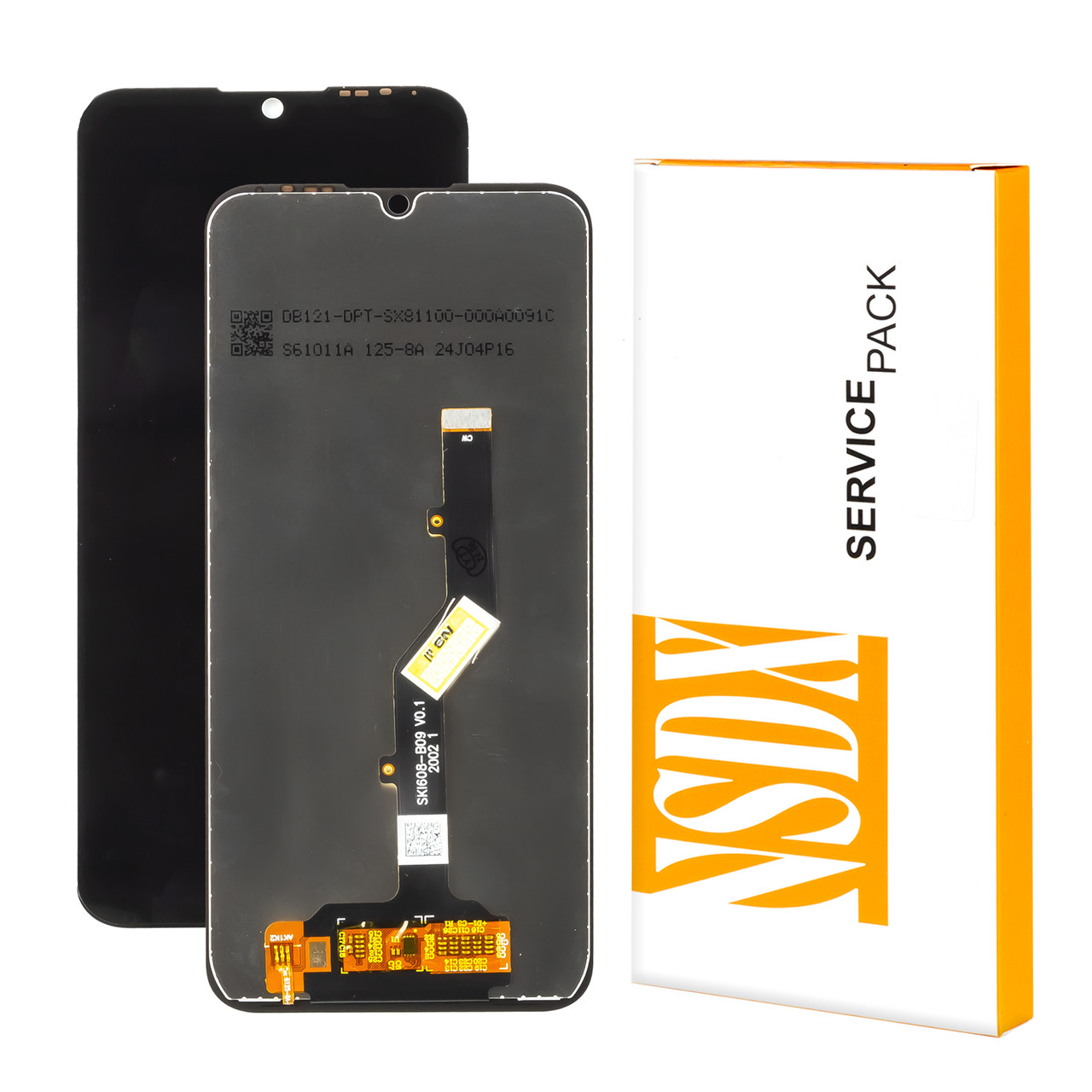 Дисплей ZTE Blade A5 (2020)/A7 (2020) Service Pack із чорним тачскрином