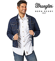 Чоловіча джинсова куртка Wrangler® 74265FN на фланелєвій підкладці /L (52_UA) /100% бавовна /Доставлено із США