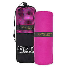 Рушник спортивний 4FIZJO XL 180 x 100 см з мікрофібри 4FJ0433 Pink Poland, фото 6
