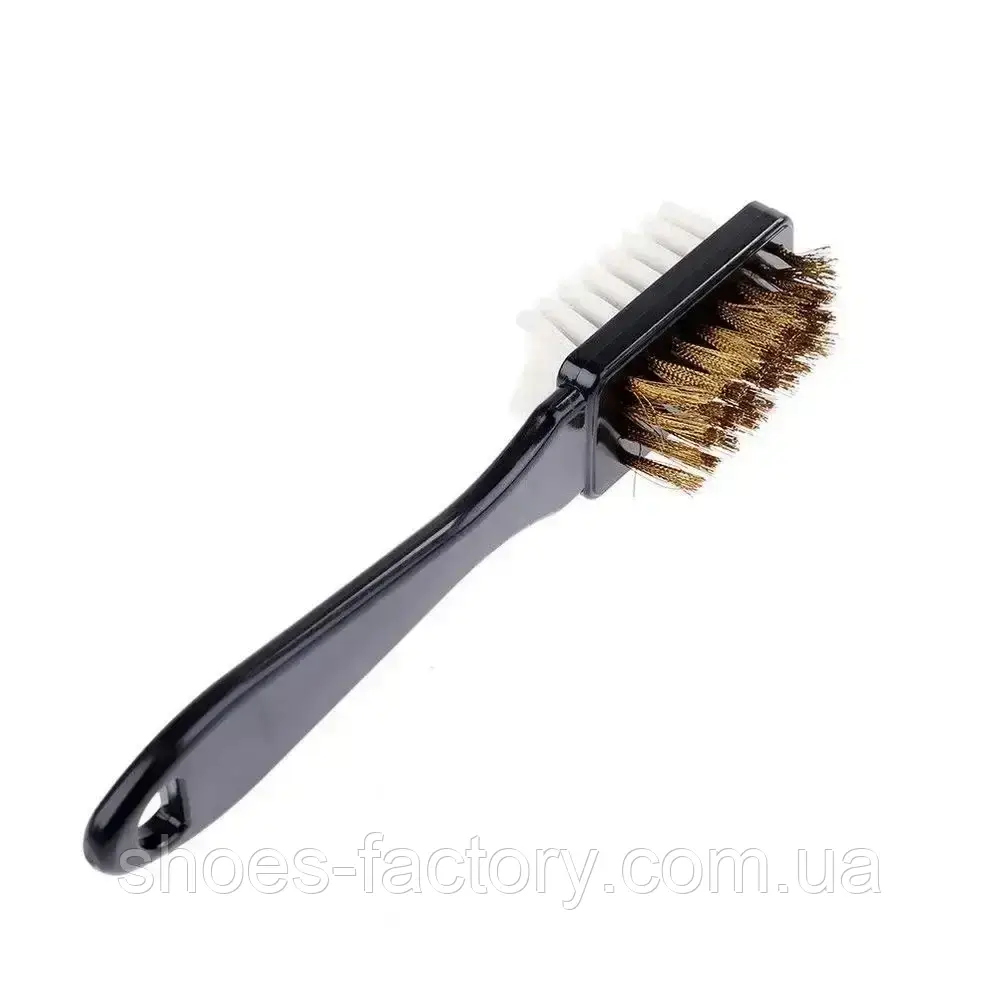 Щітка для замші та нубука з гумкою подвійна