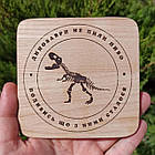 Костер підставка під келих з гравіюванням 9,5*9,5 см