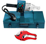 Паяльник для пластикових труб VILMAS 600-PW-3 Електричні паяльники (Для труб 20-32, 3 насадки), фото 4