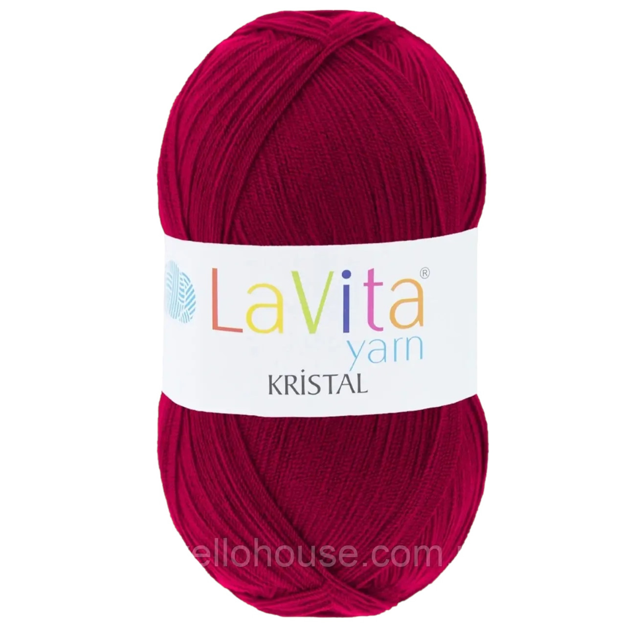 LaVita KRISTAL (Кристал) № 3019 вишня (Пряжа акрил, нитки для в'язання)