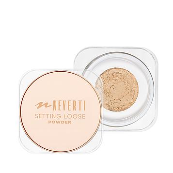 Пудра для обличчя розсипчаста Neverti Setting Loose Powder Luminous Finish 002 Neutral/Натуральна