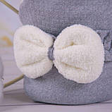 Конверт-ковдра "Зефірчик" Зима капітон 80*80 см Betis Сірий, фото 2