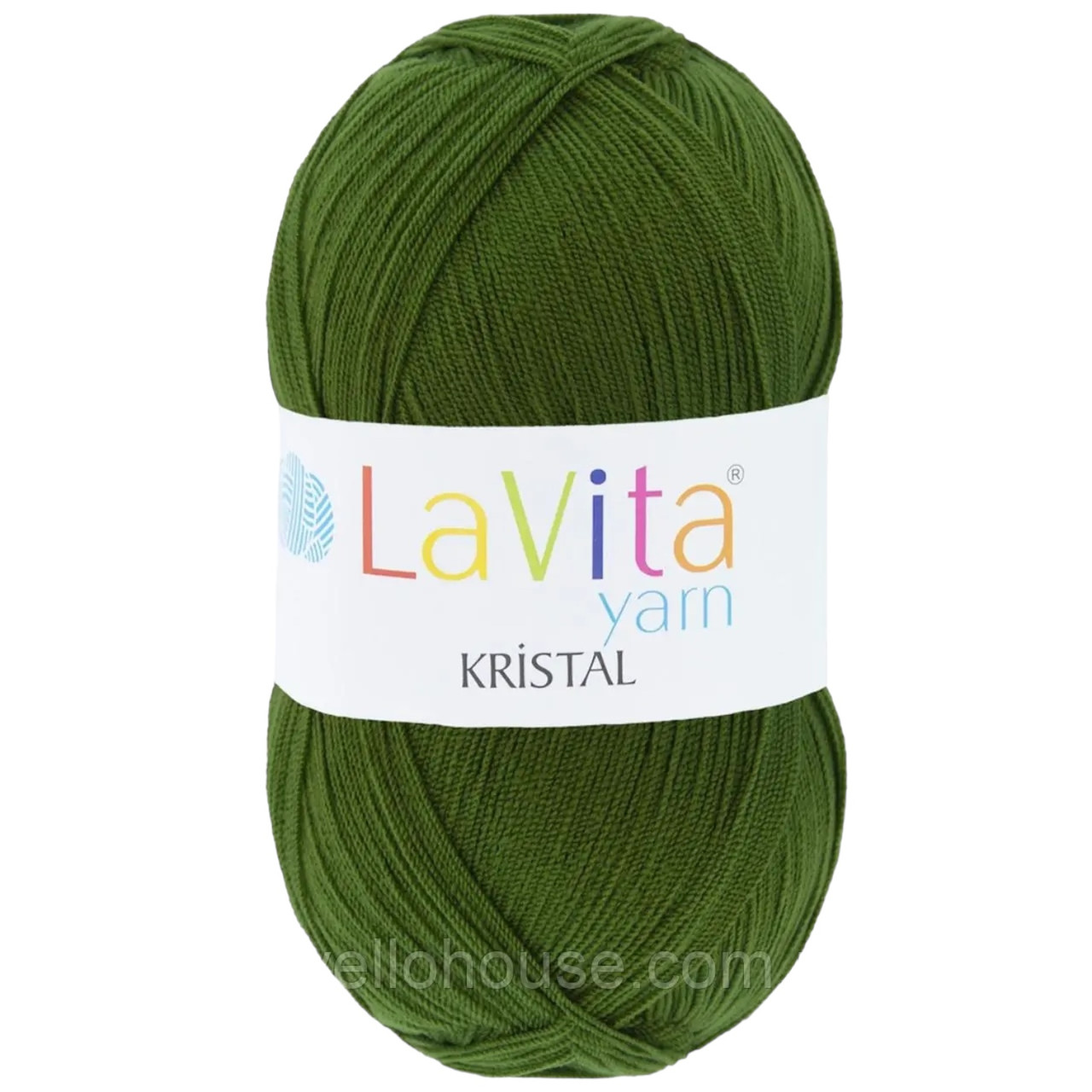 LaVita KRISTAL (Кристал) № 8146 зелений (Пряжа акрил, нитки для в'язання), фото 1