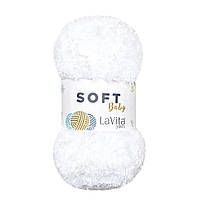 LaVita BABY SOFT (Бейбі Софт) № 1002 білий (Пряжа, нитки для в'язання)
