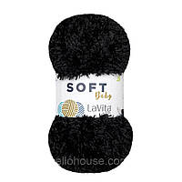 LaVita BABY SOFT (Бейбі Софт) № 6500 чорний (Пряжа, нитки для в'язання)