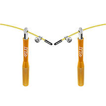 Скакалка швидкісна для кросфіту 4FIZJO Speed Rope 4FJ0185 Gold Poland, фото 3