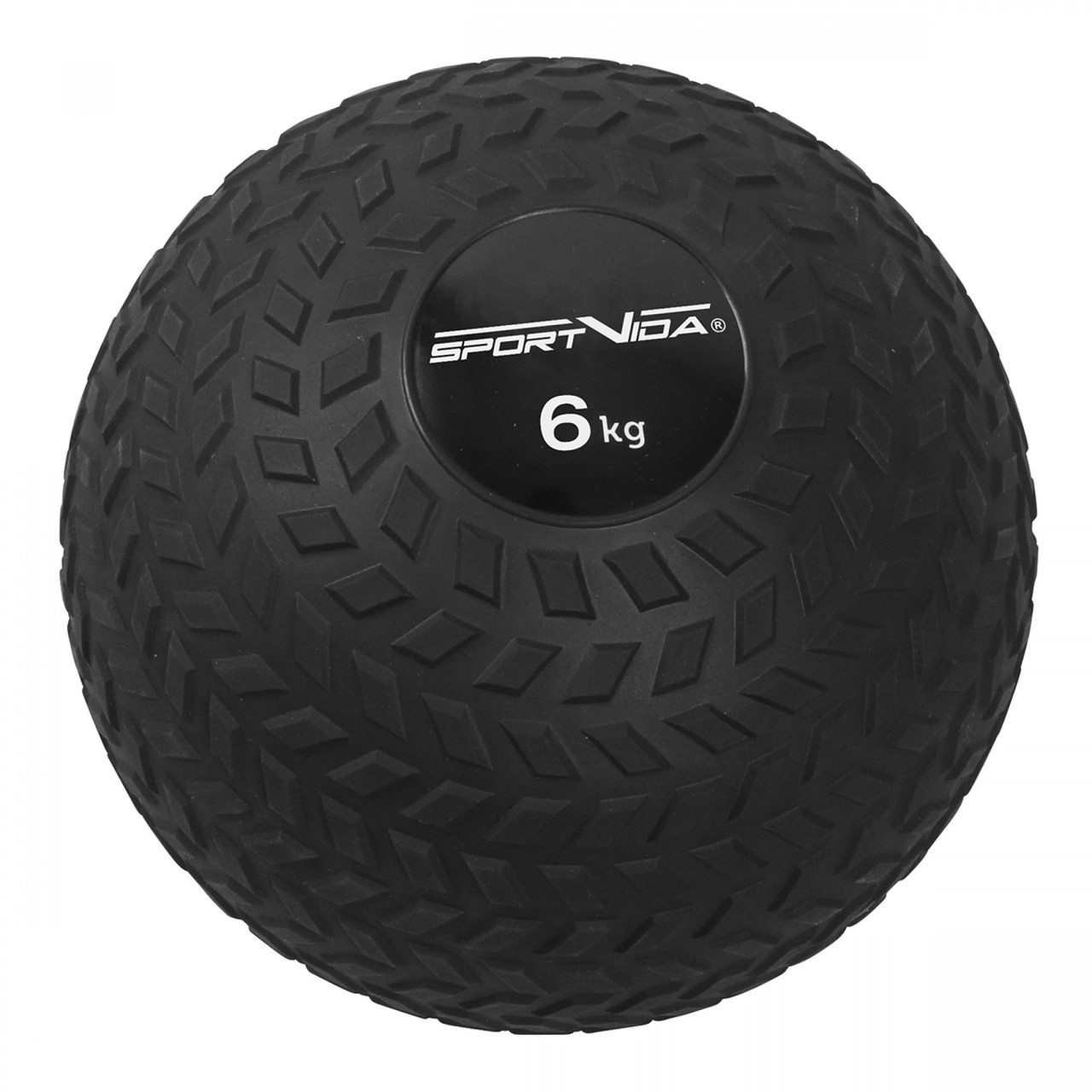 Слембол (медичний м'яч) для кросфіту SportVida Slam Ball 6 кг SV-HK0348 Black Poland