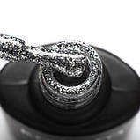 Гель-лак Liquid Glam Gel LGG001 (сріблястий) Komilfo, 8 мл, фото 2