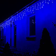 Гірлянда бахрома вулична (зовнішня) Springos 8 м 200 LED CL0202 Blue Poland, фото 3
