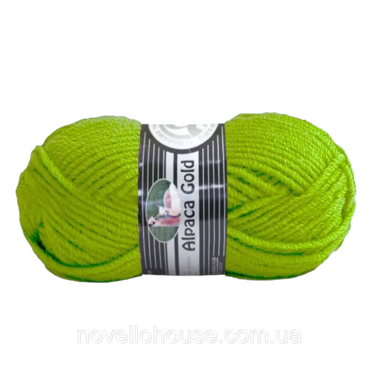Madame Tricote Paris ALPACA GOLD (Альпака Голд) № 065 салатовий (Вовняна пряжа, нитки для в'язання)