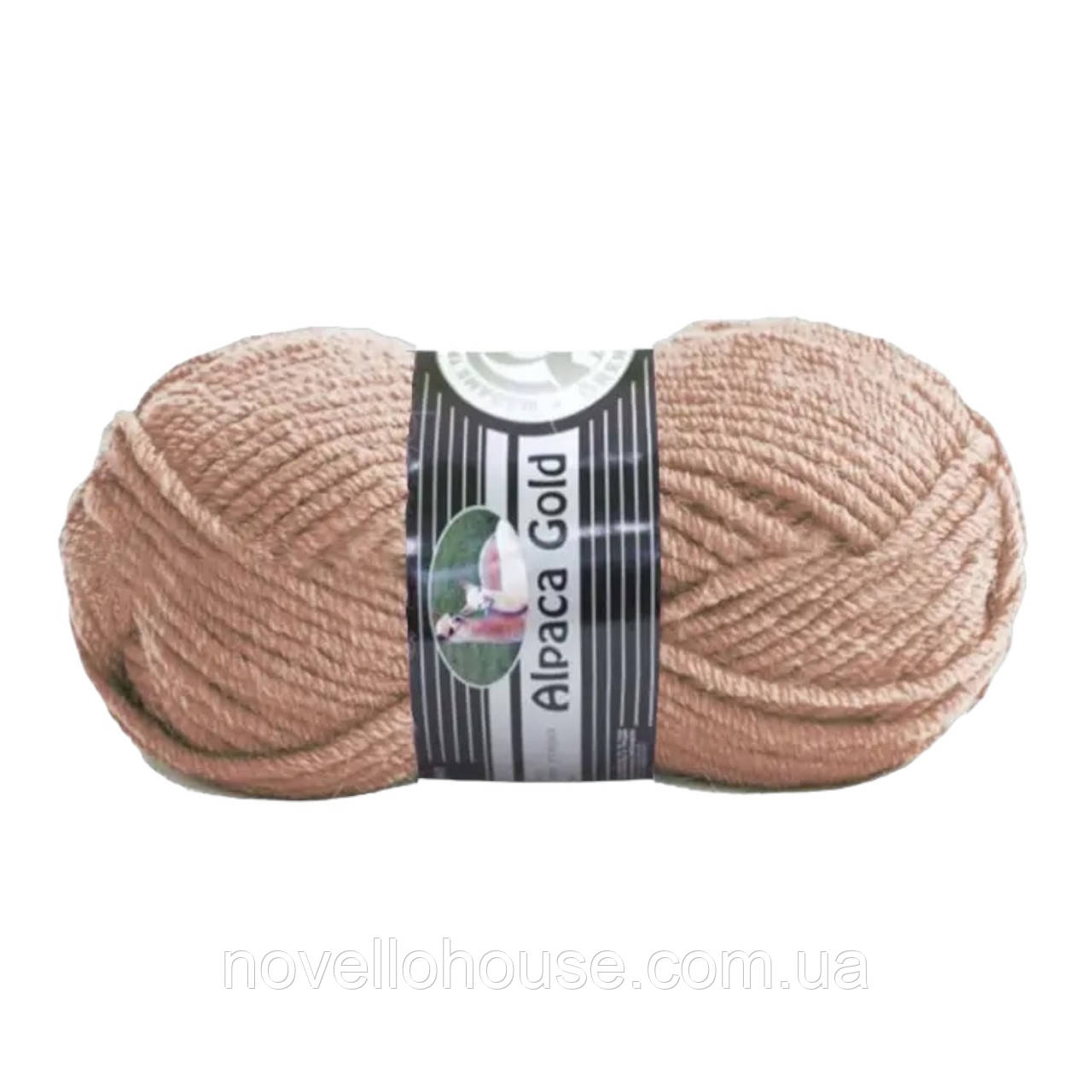 Madame Tricote Paris ALPACA GOLD (Альпака Голд) № 079 світлий беж (Вовняна пряжа, нитки для в'язання)