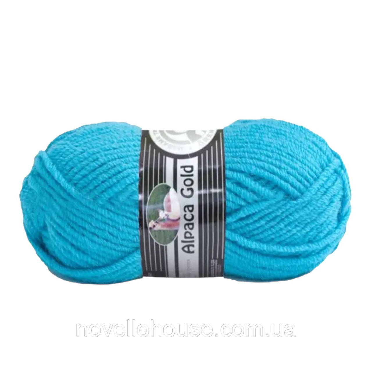 Madame Tricote Paris ALPACA GOLD (Альпака Голд) № 025 бірюза (Вовняна пряжа, нитки для в'язання)
