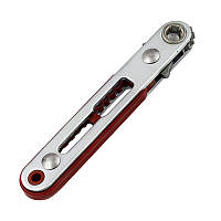 Компактна магнітна тріскачка - для біт 6.35 мм - з відсіком для зберігання біт і реверсом