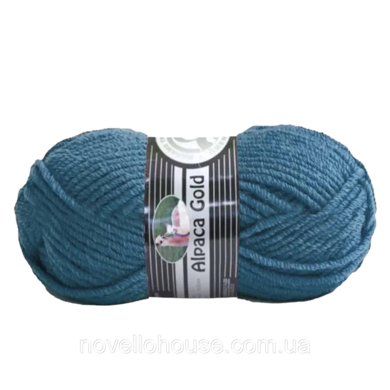 Madame Tricote Paris ALPACA GOLD (Альпака Голд) № 017 джинс (Вовняна пряжа, нитки для в'язання)