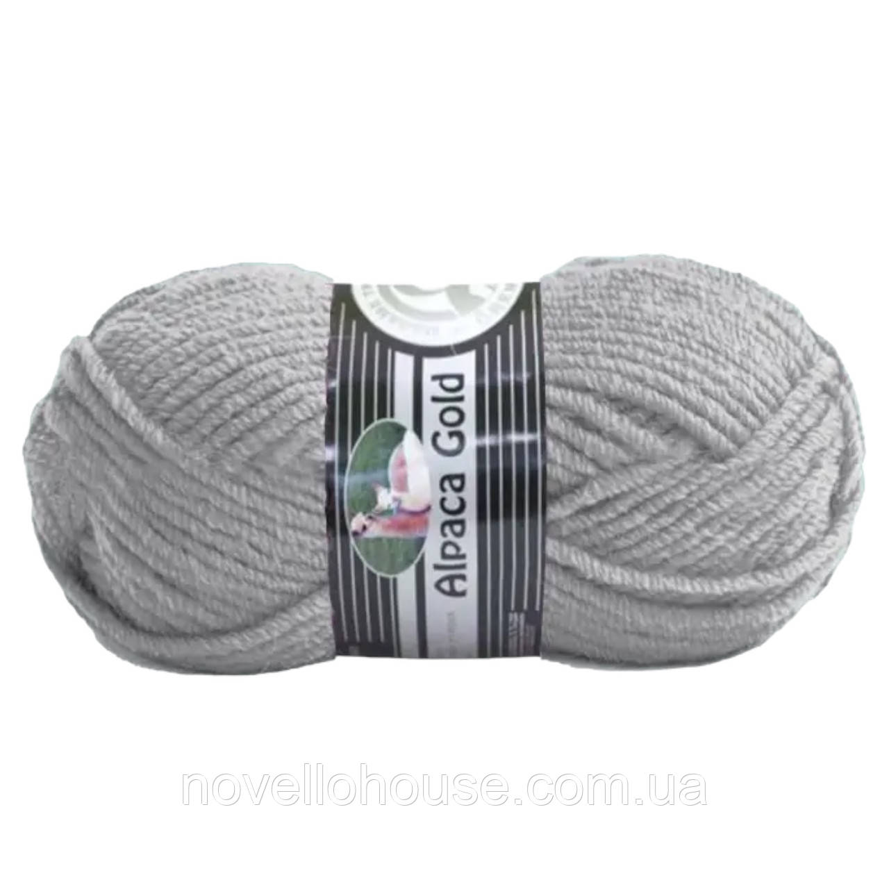 Madame Tricote Paris ALPACA GOLD (Альпака Голд) № 007 світло-сірий (Вовняна пряжа, нитки для в'язання)