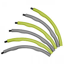 Обруч масажний Hula Hoop SportVida 100 см 1.2 кг SV-HK0339 Grey/Green Poland, фото 5