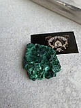 Малахіт плісовий натуральний необроблений натуральний малахіт камінь., фото 2