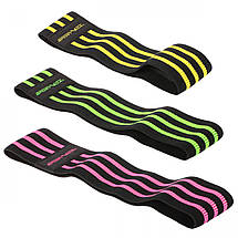 Гумка для фітнесу та спорту тканинна SportVida Hip Band 3 штуки SV-HK0365 Poland, фото 3