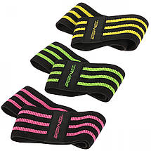 Гумка для фітнесу та спорту тканинна SportVida Hip Band 3 штуки SV-HK0365 Poland, фото 4